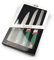 Noże kuchenne - Sanelli Linia sanelli Premana Professional, kuchnia zestaw 4 sztuki:, stal nierdzewna, zielony i czerwony, 909604 - miniaturka - grafika 1