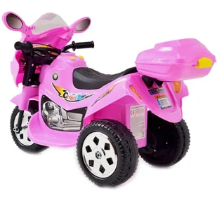 Super-Toys Motorek  dla maluszka różowy - Pojazdy elektryczne dla dzieci - miniaturka - grafika 4