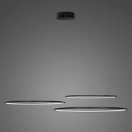 Lampy sufitowe - Altavola Design Lampa wisząca Nowoczesna lampa wisząca LED czarna Altavola okręgi ledowe LA075/CO3_80_in_4k_black LA075/CO3_80_in_4k_black - miniaturka - grafika 1