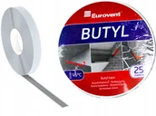 Folie izolacyjne - Eurovent Taśma Dwustronna Butyl Butylowa 15 x 25mb - miniaturka - grafika 1