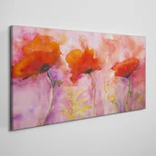 Obrazy i zdjęcia - PL Coloray Obraz na Płótnie Kwiaty Maki Czerwony 100x50cm - miniaturka - grafika 1