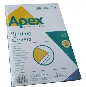 Fellowes Okładka do bindowania Delta APEX A4 100 sztuk niebieska MD9068 - Okładki do laminatorów i bindownic Fellowes Okładka do bindowania Delta APEX A4 100 sztuk niebieska MD9068 - Okładki do laminatorów i bindownic - miniaturka - grafika 1