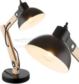 Lampy stojące - Globo Lighting LAMPA stołowa TONGARIRO 21504 stojąca LAMPKA nocna czarna 21504 - miniaturka - grafika 1