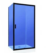 Kabiny prysznicowe - Liveno 120x80 DORIS BLACK 120x80 - miniaturka - grafika 1