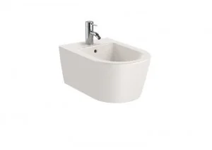 Roca Inspira Round bidet podwieszany beżowy A357525650 - Bidety - miniaturka - grafika 3