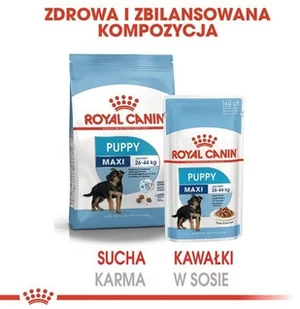 Royal Canin Size Maxi Puppy karma mokra w sosie dla szczeniąt, od 2 do 15 miesiąca życia, ras dużych saszetka 140g 16428 - Mokra karma dla psów - miniaturka - grafika 5