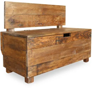 vidaXL Ławka z drewna odzyskanego, 86 x 40 60 cm vidaXL - Ławki do przedpokoju - miniaturka - grafika 4