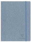 Notesy i bloczki - Clairefontaine 83519C teczka na dokumenty Jeans & Cocoa, na DIN A4, 24 x 32 cm, z zamknięciem z gumką, 1 sztuka, dżinsy 83519C - miniaturka - grafika 1