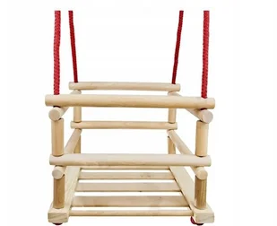 Huśtawka drewniana ogrodowa Stantom szczebelkowa - Place zabaw - miniaturka - grafika 2