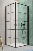 Kabiny prysznicowe - Radaway Nes Black Kdd I Factory 100x100 10021100-54-55L/10021100-54-55R - miniaturka - grafika 1