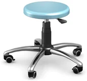 Meble i wyposażenie gabinetów medycznych - Ztm Tech-med TB01/000RMT taboret lekarski na kółkach regulowany TB-01-000-RM-T - miniaturka - grafika 1