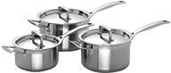 Zestawy garnków i patelni - Le Creuset 96209000001000 3ply wiele warstw profesjonalny zestaw garnków 3-częściowy 96209000001000 - miniaturka - grafika 1
