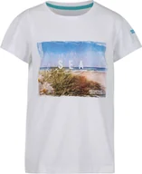 Odzież trekkingowa dziecięca - Regatta Regatta Bosley III Koszulka Dzieci, white sea breeze 9-10Y | 140 2021 Koszulki z krótkim rękawem RKT106   G66C09 - miniaturka - grafika 1