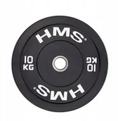 Obciążenia - BBR10 Czarny Talerz Olimpijski Ogumowany 10 Kg Hms - miniaturka - grafika 1