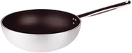 Woki - Pentole Agnelli pentole agnelli alsa2111wps28 linia aluminium 5 MM Platinum Wok z dnem, 28 cm ALSA2111WPS28 - miniaturka - grafika 1