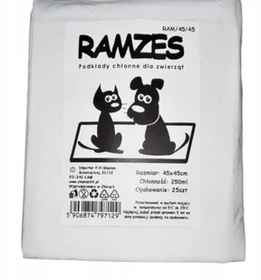 Ramzes Chłonne podkłady maty dla psa 45x45cm x 25 - Maty do nauki czystości - miniaturka - grafika 10