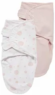 Otulacze - Meyco SwaddleMeyco Plecak S/M (0-3 miesiące) zestaw 2 szt. DOTS (kropki)/UNI różowo-biały - miniaturka - grafika 1