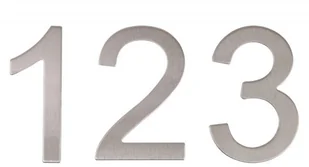 Cyfra samoprzylepna B-Harko 7,6 cm, "6", stal nierdzewna matowa - Numery na dom - miniaturka - grafika 2