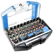 Inne - kwb Bitbox One For All 119000 zestaw narzędzi, 35-częściowy, z praktycznym zamknięcie na pasek, z uchwytem, uchwytem na bity i 32 bitami oznaczonymi kolorowymi pierścieniami - miniaturka - grafika 1