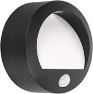 Lampy ogrodowe - Rabalux Amarillo Czarna z czujnikiem ruchu i zmierzchu LED 1,5W 3000K IP44 Lampa zewnętrzna schodowa 7969 7969 - miniaturka - grafika 1