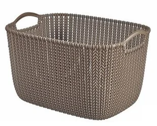 Curver KNIT L Koszyk 40x30x49 cm, 19L, brązowy 226165 - Pudła i pojemniki do przechowywania - miniaturka - grafika 6