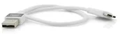 Kable USB - System-S 50 cm przewód micro USB 3.0 (USB 3.0 Micro-B) kablem do transmisji danych i ładowania w kolorze białym - miniaturka - grafika 1