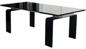 Stoły - King Home Stół szklany ATLANTIS BLACK 200/300 - szkło DT8180.BLACK.2.0/3.0 - miniaturka - grafika 1