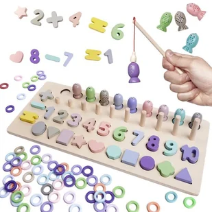 Liczydło drewniane łowienie rybek cyfry kształty KX5961 - Zabawki interaktywne dla dzieci Liczydło drewniane łowienie rybek cyfry kształty KX5961 - Zabawki interaktywne dla dzieci - miniaturka - grafika 1