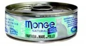 Mokra karma dla kotów - Monge NATURAL OWOCE MORZA Z KURCZAKIEM 80G - miniaturka - grafika 1