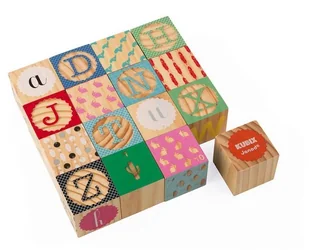 Janod Klocki drewniane Kubix 16 sztuk Alfabet Janod_klocki_kubix_16_alfabet - Klocki - miniaturka - grafika 5