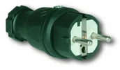 Wtyczki i adaptery - Wtyczka gumowa 16A 2P+Z UNI-SCHUKO IP44 Taurus marki PCE. (0521-s) - miniaturka - grafika 1