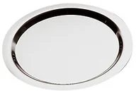 Akcesoria gastronomiczne - APS Taca okrągła do serwowania z rantem gładkim o średnicy 380 mm | Finesse 01338 - miniaturka - grafika 1