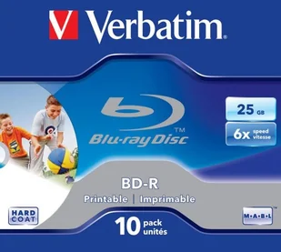 Verbatim BluRay BD-R [ jewel case 10 | 25GB | 6x | PRINTABLE SURFACE HARD COAT ] (V43713) - Nośniki danych - miniaturka - grafika 2