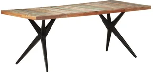 vidaXL Lumarko Stół jadalniany, 200x90x76 cm, lite drewno z odzysku 323573 - Stoły - miniaturka - grafika 10