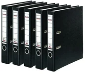 Segregatory - Falken segregator z polipropylenu, DIN A4, kolorowe, czarny 15046640 - miniaturka - grafika 1