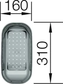 Akcesoria do armatury i ceramiki - BLANCO Odsączarka transparentna do VIVA 6/6 S, NOVA 6/6 S, MULTI 6 S, MEDIAN 6 S (214443) - miniaturka - grafika 1