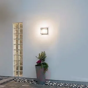 Konstsmide Kwadratowa zewnętrzna lampa ścienna LED Sanremo - Lampy ścienne - miniaturka - grafika 2