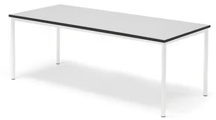 AJ Produkty Stół BORS, 1800x800x720 mm, laminat szary, biały - Meble do szkół i przedszkoli AJ Produkty Stół BORS, 1800x800x720 mm, laminat szary, biały - Meble do szkół i przedszkoli - miniaturka - grafika 1