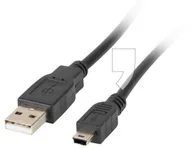 Kable USB - Canon Lanberg KABEL USB MINI AM-BM5P 2.0 CZARNY 30CM LANBERG CA-USBK-10CC-0003-BK - miniaturka - grafika 1