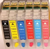 Zestawy do napełniania tuszy i tonerów - Kartridż napełnialny - część zamienna, bez chipa modele 711-714 801-806 etc catalog96505 - miniaturka - grafika 1