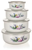 Pojemniki kuchenne - Banquet LAVENDER 8-częściowy zestaw emaliowanych m, - miniaturka - grafika 1