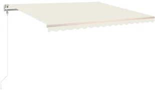 VidaXL Lumarko Automatycznie zwijana markiza, 400 x 350 cm, kremowa 3068987 VidaXL - Markizy - miniaturka - grafika 2