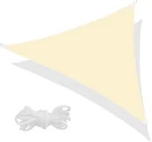 Parasole ogrodowe - Żagiel przeciwsłoneczny trójkątny 7x5x5m ecru SN1010 - miniaturka - grafika 1