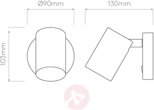 Astro Lighting Ascoli Single Switched Strahler, schwarz - Lampy sufitowe - miniaturka - grafika 5