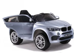 Auto na Akumulator Bmw X6 Srebrny Lakierowany - Pojazdy elektryczne dla dzieci - miniaturka - grafika 30