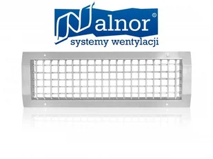 Alnor Kratka do kanału okrągłego z podwójnymi lamelami 425x225mm (SGR-1-425-225) - Kratki wentylacyjne - miniaturka - grafika 2