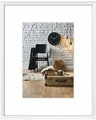 Ramki na zdjęcia - Hama Ramka na zdjęcia"Sevilla", 15 x 20 cm z passe-partout 10 x 15 cm, wysokiej jakości szkło, ramka z tworzywa sztucznego, do zawieszenia i postawienia, biała 00066248 - miniaturka - grafika 1