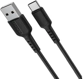 Kable USB - BOROFONE BX16 kabel USB TYP C 3a 1 metr czarny - miniaturka - grafika 1