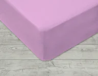 Prześcieradła - Dekoria Prześcieradło jersey z gumką wrzosowe 90x200cm 748-259 - miniaturka - grafika 1