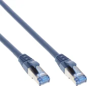 Kable miedziane - InLine Patch Cable S FTP PiMf Cat.6A 500MHz Halogen Free Copper Blue 20m 76820B 76820B - miniaturka - grafika 1